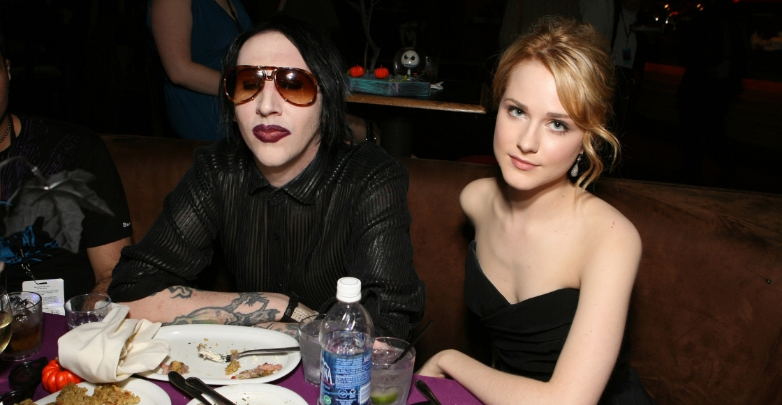 Marilyn Manson junto a Evan Rachel Wood. / Foto: Getty Images